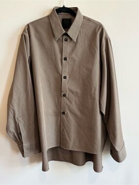 Givenchy Black & Tan Houndstooth Button-Up Shirt